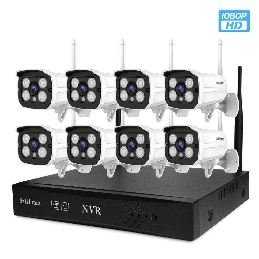 Srihome4or8ch Wireless NVR Recorder