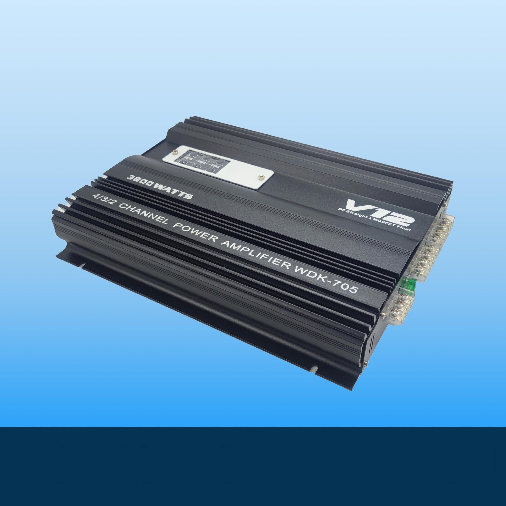 V12 Car Audio High-power Aluminum Alloy Shell Car Amplifier