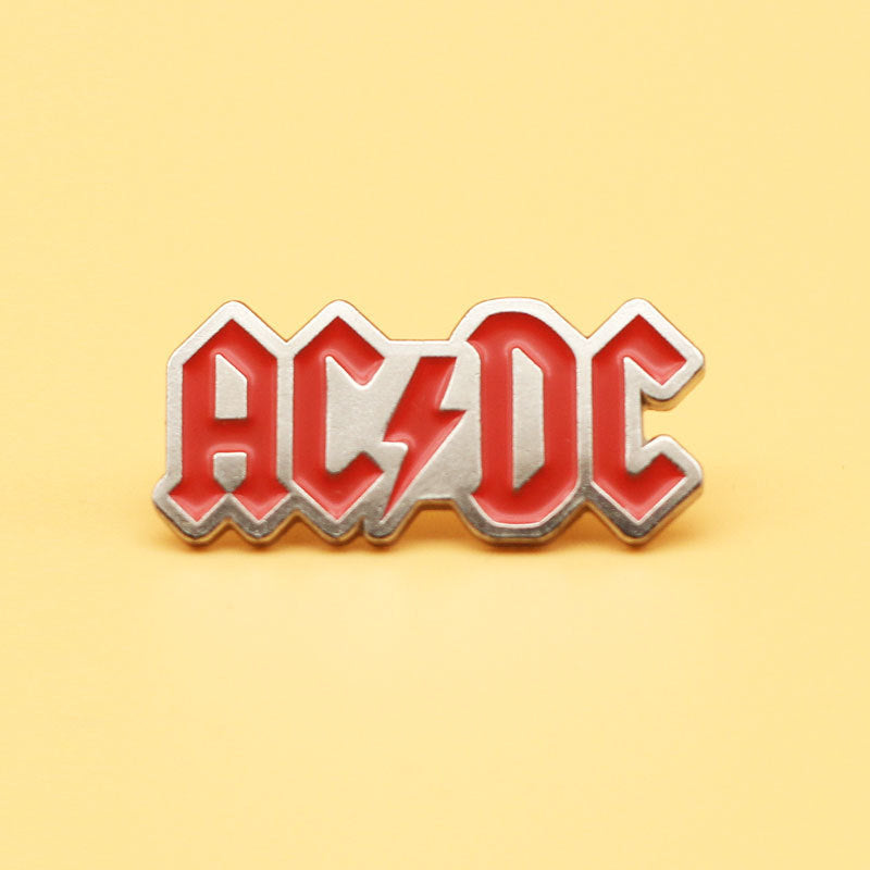 AC/DC Music Lapel Pushpin Retro Heavy Metal Music Badge