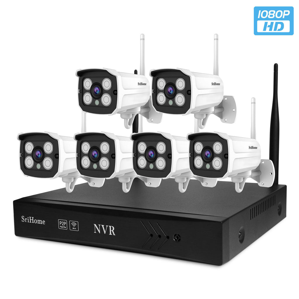 Srihome4or8ch Wireless NVR Recorder