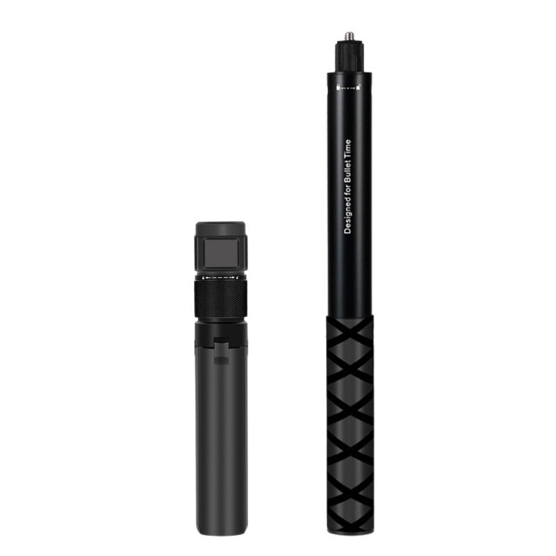 360 Selfie Stick Panoramic Camera Rotating Handle Time Extension Rod